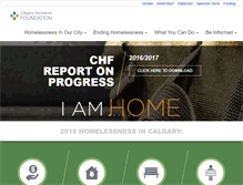 Tablet Screenshot of calgaryhomeless.com
